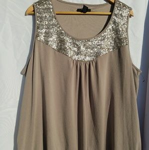 NWOT Bling Sleeveless Alfani Shirt Plus Size 2X
